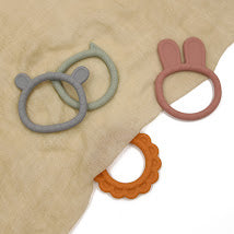 Silicone Teething Rings (Set of 4)