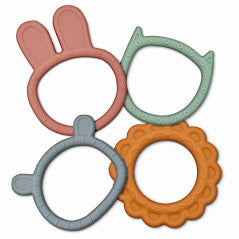 Silicone Teething Rings (Set of 4)